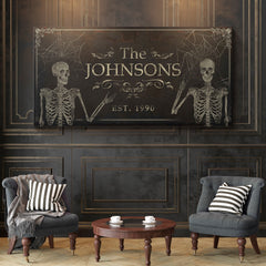 Gothic Family Sign - Personalized Gothic Decor - The Perfect Gothic Interior Design Gift