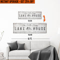 Upgrade Your 12x36 Inches 'Lake House Cabin' (Style 1) Canvas To 16x48 Inches