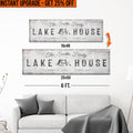 Upgrade Your 16x48 Inches 'Lake House Cabin' (Style 1) Canvas To 20x60 Inches