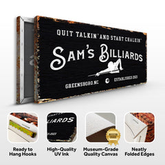 Billiards Room Sign