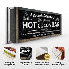 Family Recipe Old Fashioned Hot Cocoa Sign II