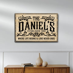 Established Last Name Sign V