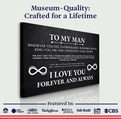 To My Man Father's Day Gift Sign II
