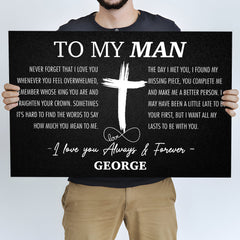 To My Man Father's Day Gift Sign