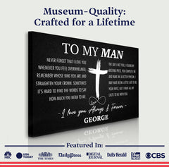 To My Man Father's Day Gift Sign