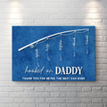 Hooked On Daddy Father's Day Gift Sign