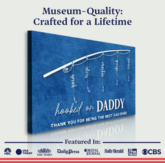 Hooked On Daddy Father's Day Gift Sign