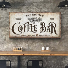 Coffee Bar Sign VII