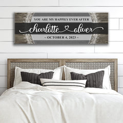 Personalized Happily Ever After Couple Sign VI