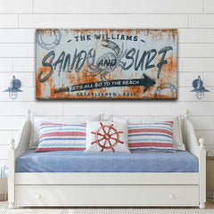 Sand And Surf Sign