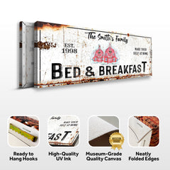 Christmas Bed & Breakfast Sign