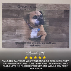 Wooden Animal Portrait Sign | Personalized Canvas Wall Art