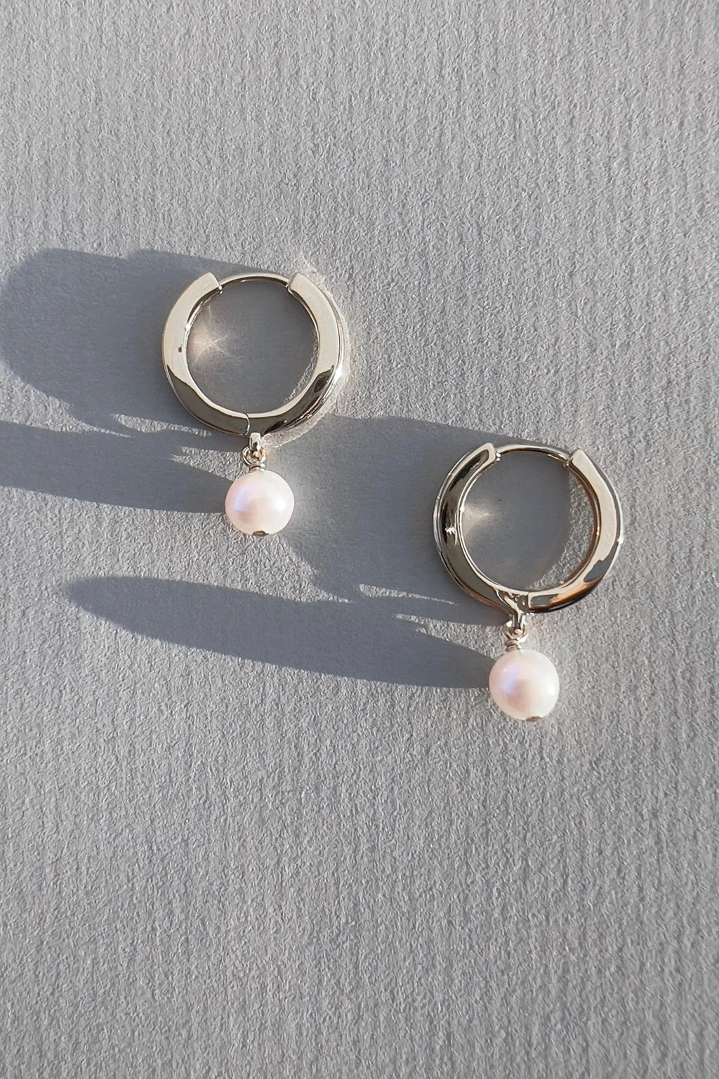 Paloma Pearl Huggies Sterling Silver