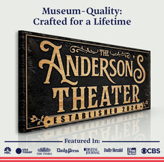 Personalized Theater Sign