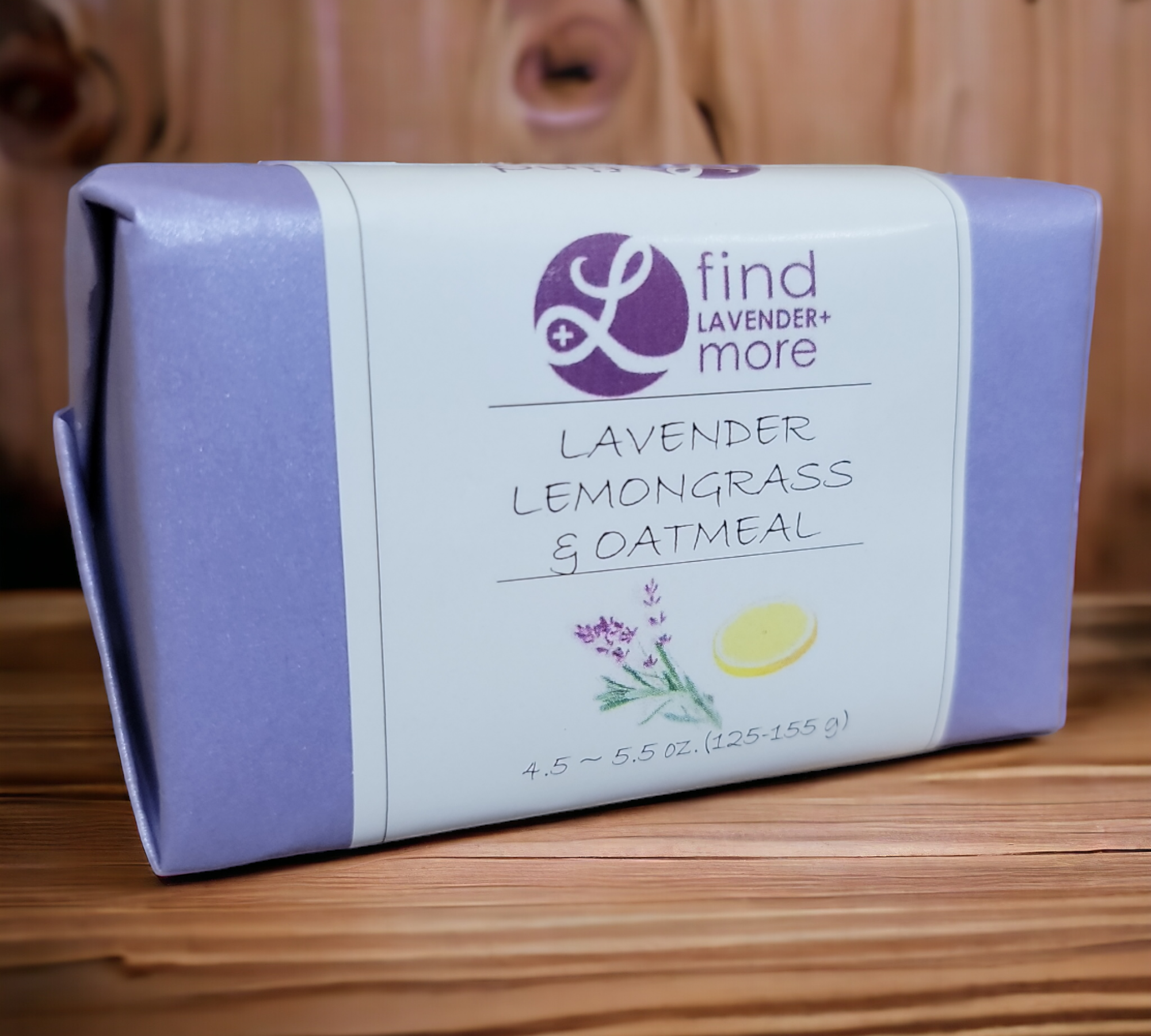 Handmade Lavender Soap Bars 4.5-5oz Natural Essential Oil Bath