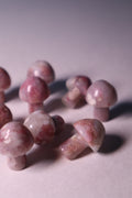 pink tourmaline crystal mushroom