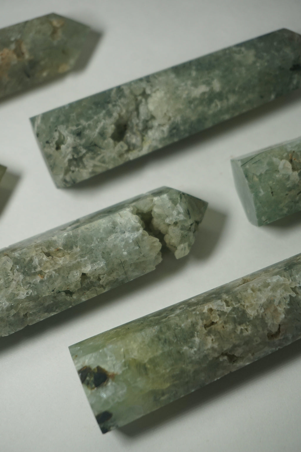 prehnite crystal tower
