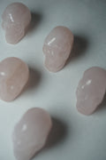 rose quartz crystal skull