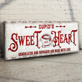 Rustic Cupid's Sweetheart Vintage Sign