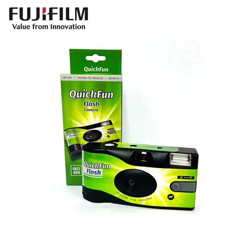 1-5 Pack Disposable 35mm Film Camera ISO 400, Single-Use with Built-In Flash, 27 Exposures