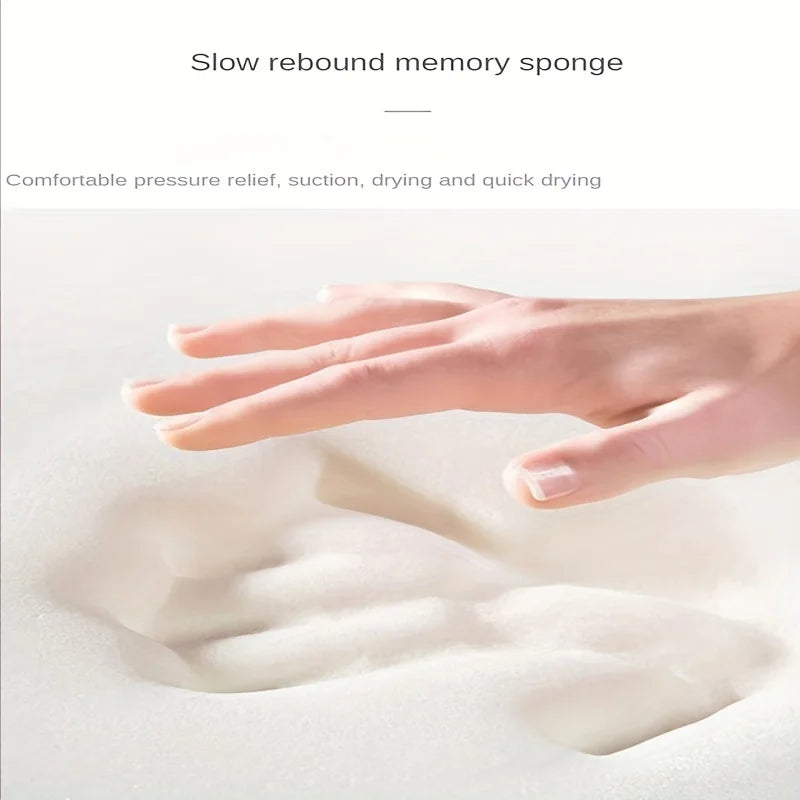 Long-Pile Shaggy Absorbent Bath Mat – Fluffy Non-Slip Bathroom & Entrance Rug