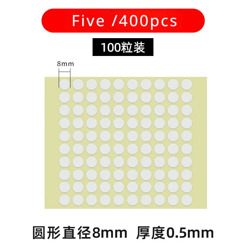 100/200/300/400 PCS Candle Wick Stickers - Heat Resistant Double-Sided Foam Adhesive Dots for DIY Candle Making