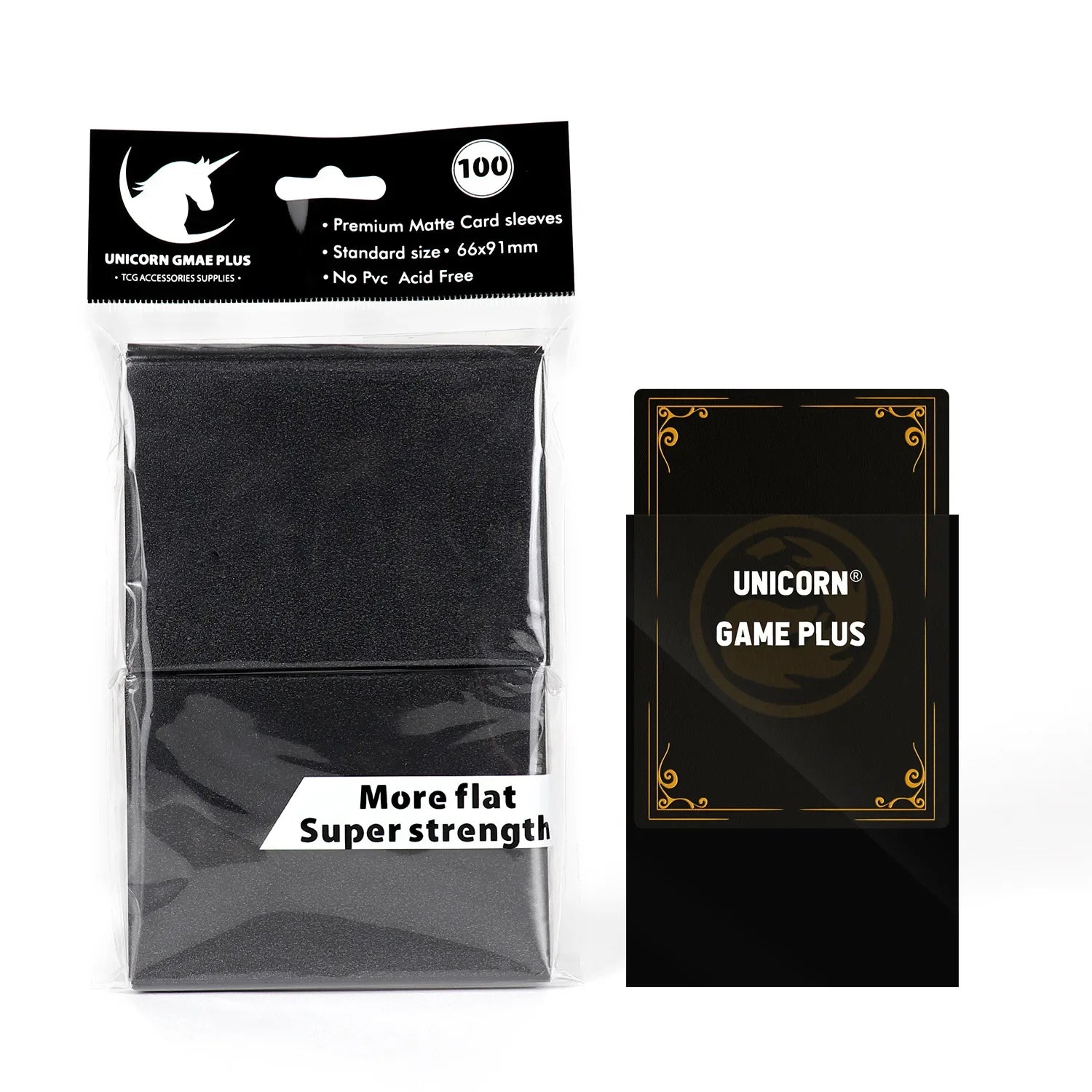 100-Pack Matte Card Sleeves 66 x 91 mm (2.6 x 3.6 in) – Standard TCG Trading Card Protectors for Tarot & Board Games