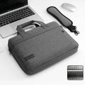 Canvas Laptop Sleeve Briefcase 13–17 Inch — Zippered Shoulder Handbag
