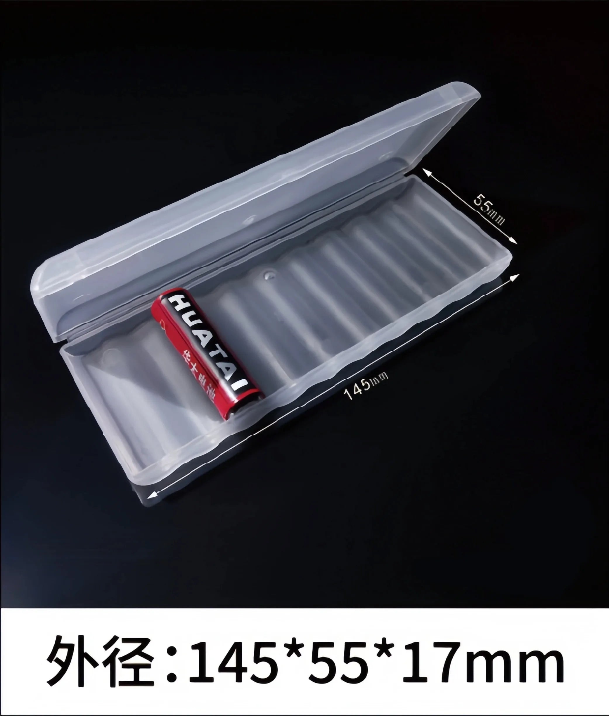 10 Slot Battery Storage Box Transparent 1PCS Battery Storage and Organizing Box for AAA/AA Plastic Battery Organizer Accessories