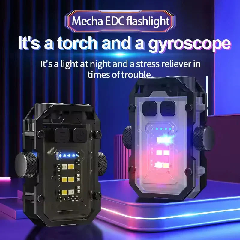 High-Power Rechargeable LED Tactical Flashlight with Headlamp