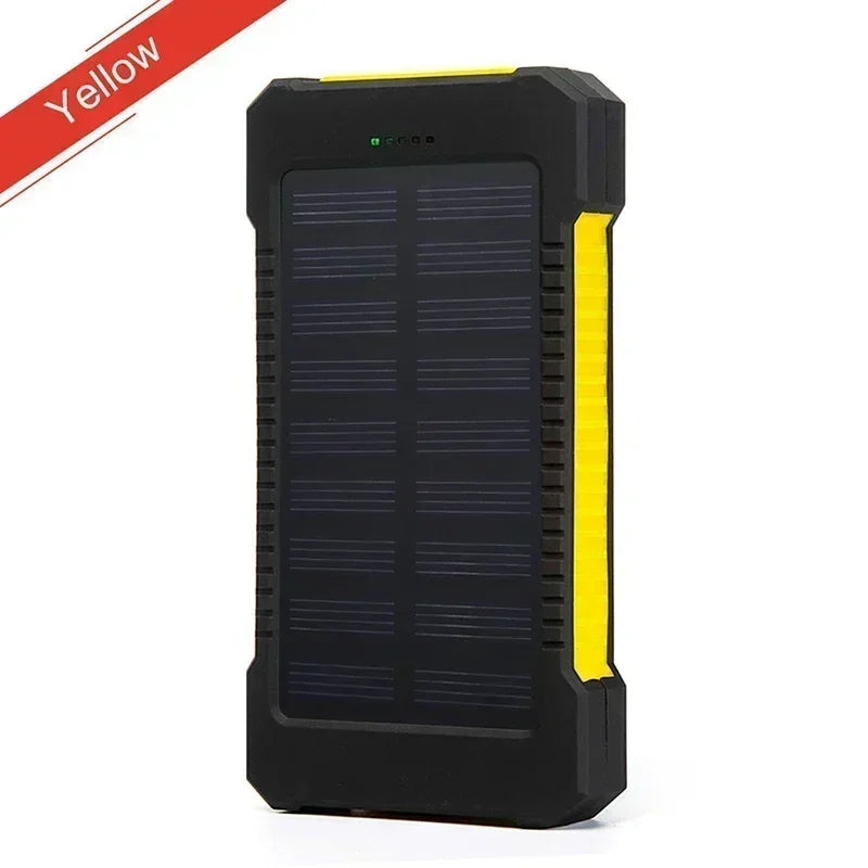 100000mAh Solar Power Bank 100W USB-C Portable Charger Waterproof with SOS Flashlight & LED Lamp