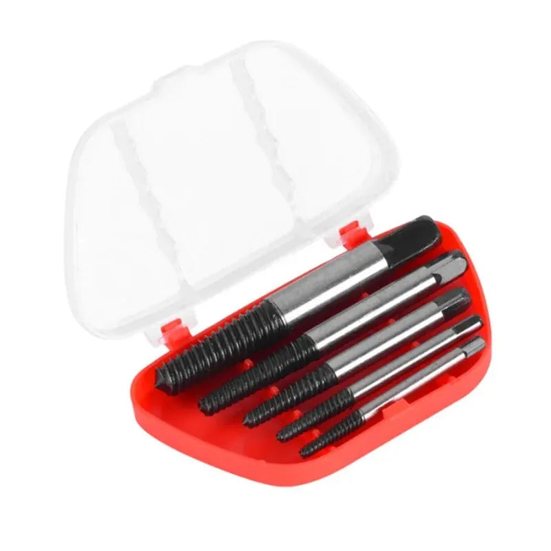 11-Piece Broken Screw Extractor Set – 5pc & 6pc Fine-Tooth Faucet Bolt Removal Kit, 52–88mm (2.05–3.46 in) High Carbon Steel