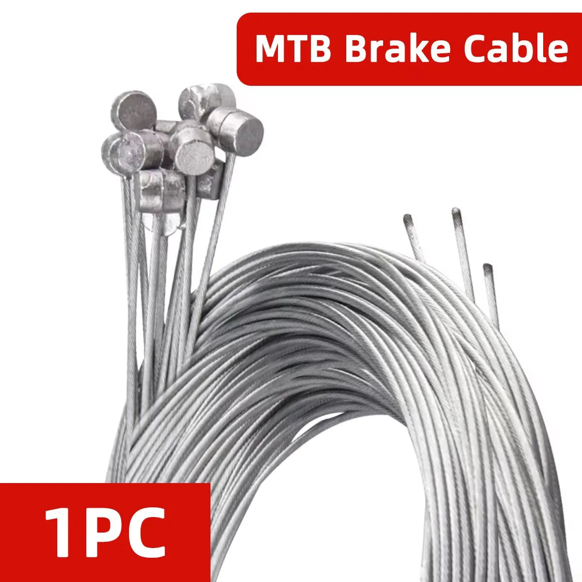 1/5/10PCS 2M MTB Bicycle Brake Line Bicycle Speed Line Fixed Gear Shifter Gear Brake Cable Set Core Inner Wire for MTB Road Bike