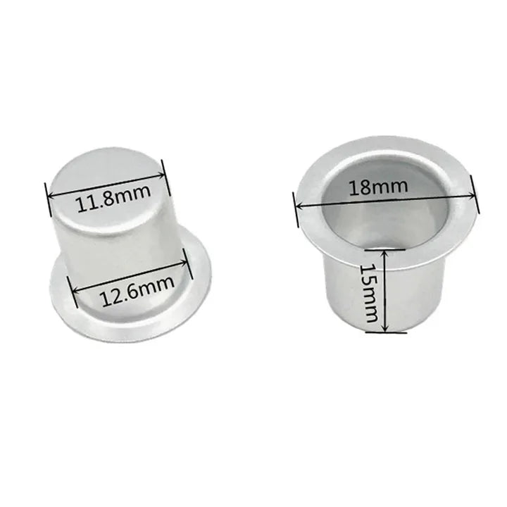 10-Pack Aluminum Candle Cup Drip Protectors – Tealight Candlestick Holders for Weddings, Parties & Home Decor