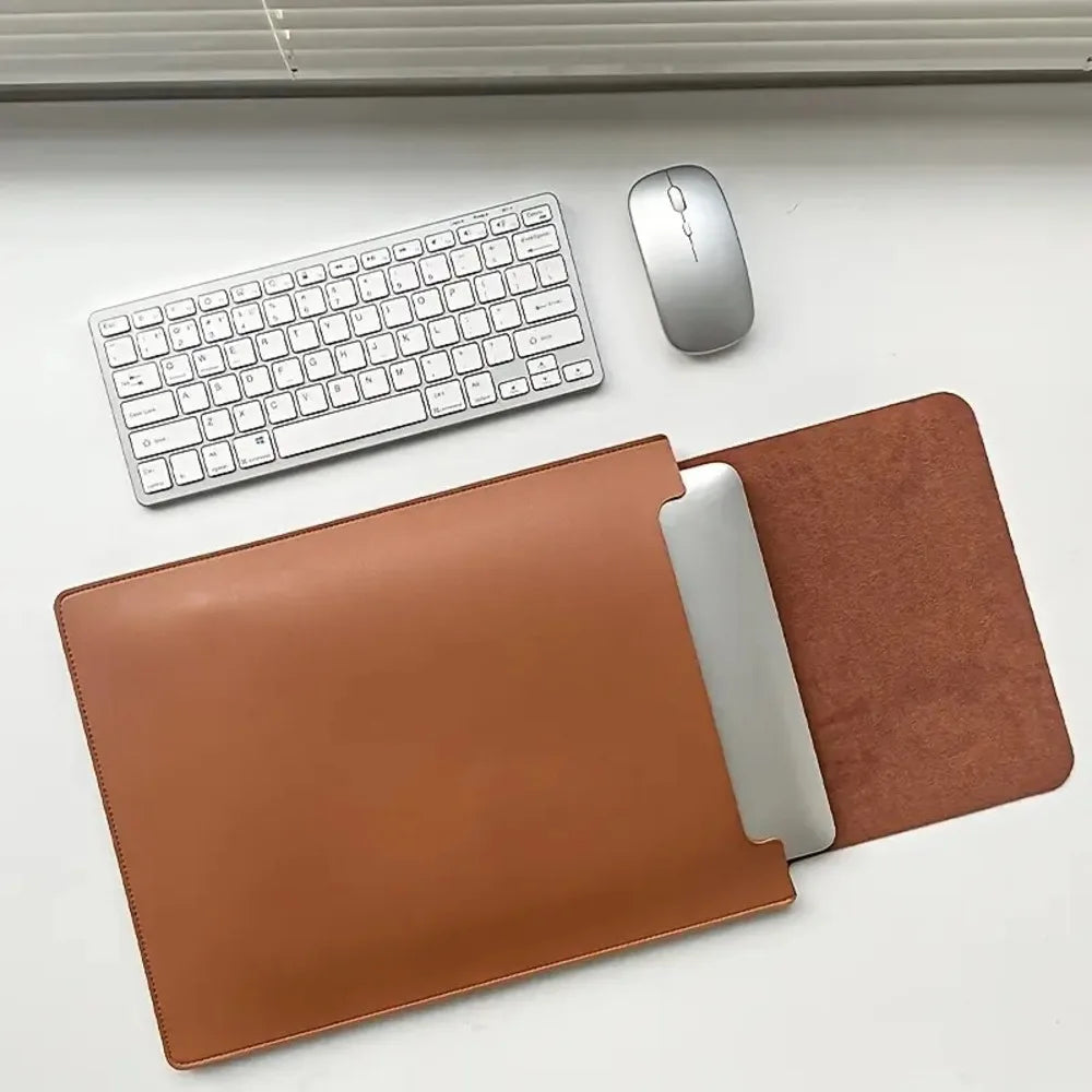 PU Laptop Sleeve 11–16 Inch — Slim Protective Notebook Case