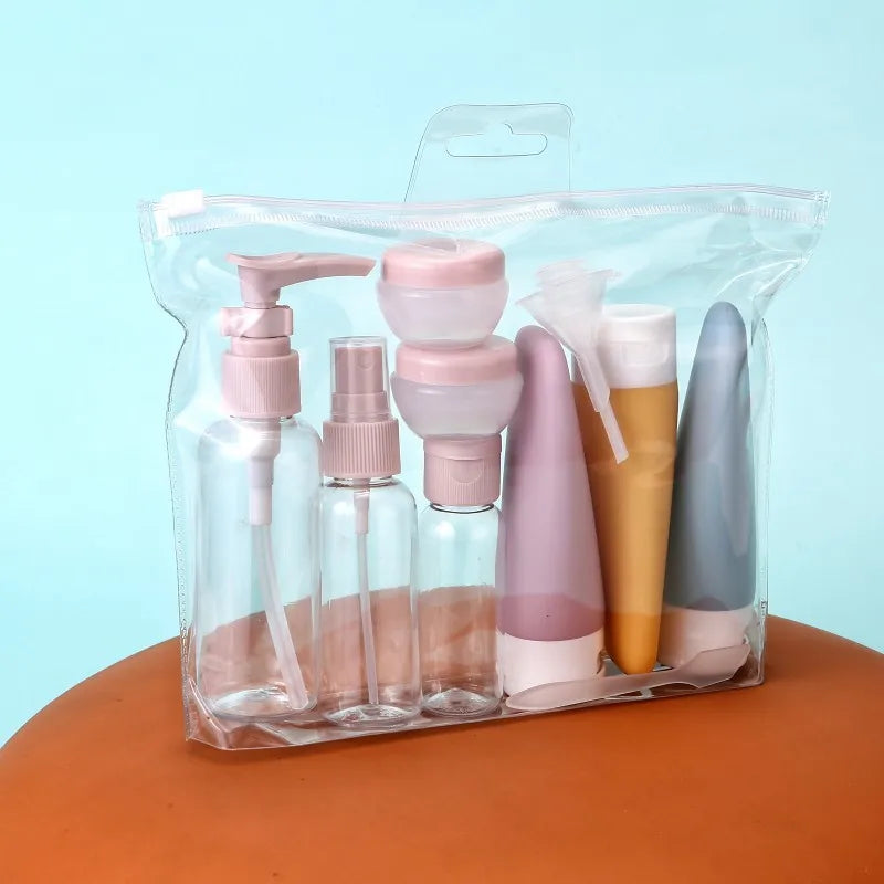 11-Pack Refillable Travel Bottle Set - 120ml (4.06 oz) & 60ml (2.03 oz) Spray, Squeeze & Tube Bottles for Perfume, Lotion & Shampoo