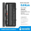 Cordless Electric Precision Screwdriver Set 29/42-in-1, 3 Torque Settings USB-C Rechargeable for Phone & Watch Repair