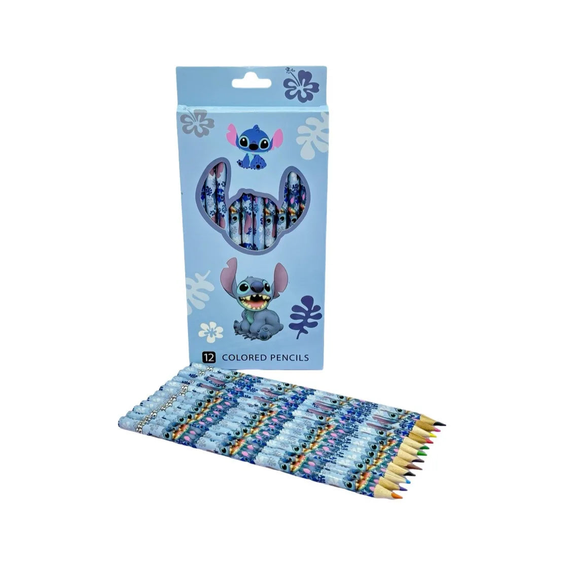 12-Pack Cartoon Character Pencil Set – HB & Colored Pencils for Kids, School Supplies & Birthday Gift