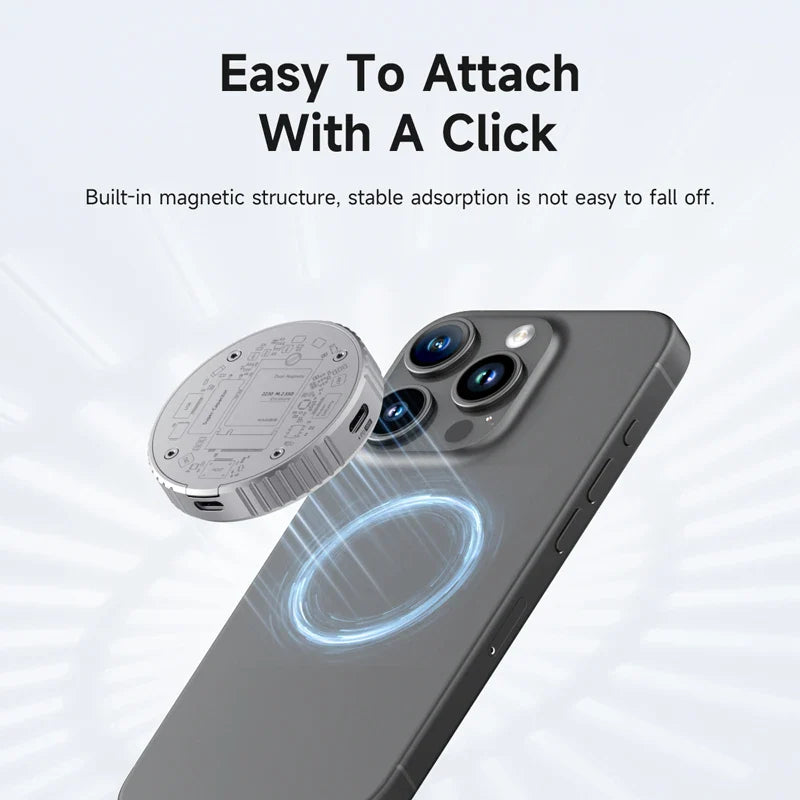 Magnetic MagSafe M.2 2230 NVMe SSD Enclosure — iPhone, MacBook & iPad