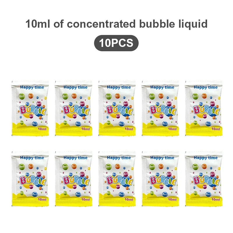 Handheld Outdoor Bubble Launcher — Light-Up Bubble Blower Toy for Kids (No Battery Required)