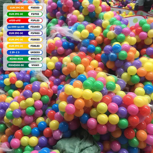 100-Pack 55mm (2.2 in) Colorful Plastic Ball Pit Balls — Pool & Ocean Balls for Kids Play, Ball Pits, Sensory & Stress Relief