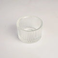 2-Pack Clear Glass Tealight Candle Holders – Small Mini Candlestick Table Centerpiece for Wedding, Home & Party