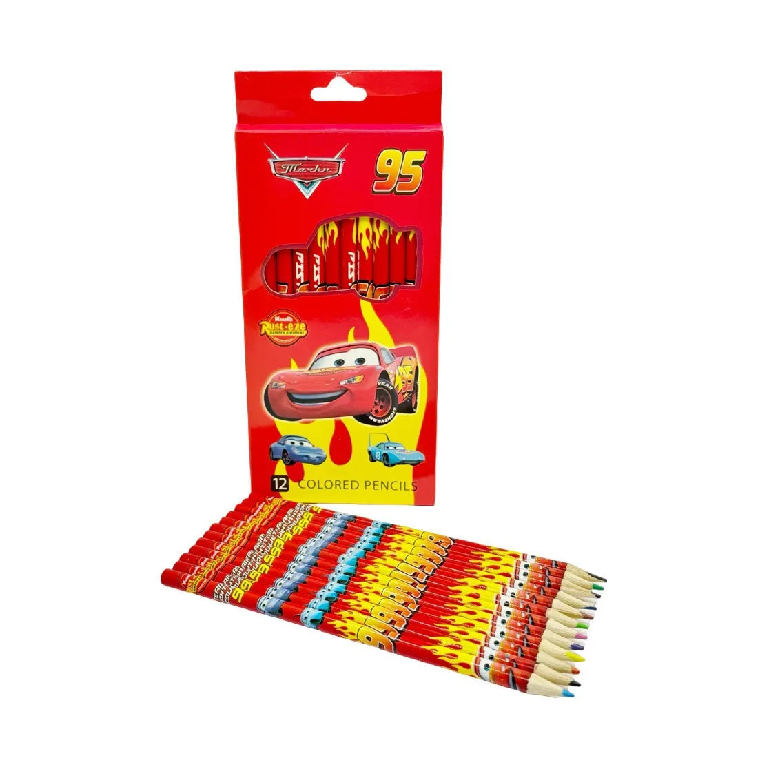 12-Pack Cartoon Character Pencil Set – HB & Colored Pencils for Kids, School Supplies & Birthday Gift