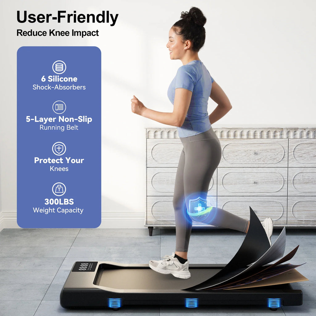 Portable Walking Treadmill 2.5HP — Anti-Slip, Home & Office Use