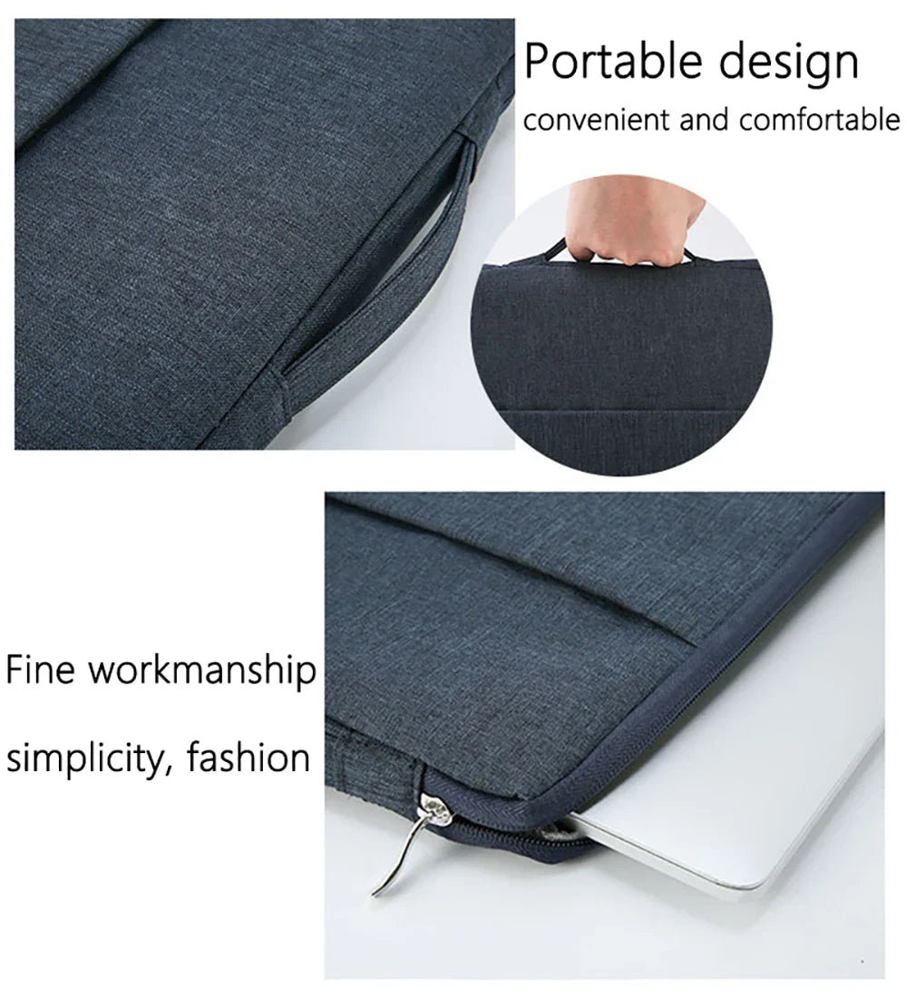 Waterproof Padded Laptop Sleeve with Handle 11–16 Inch — 360° Shockproof