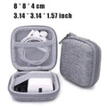Leather Earphone & Cable Organizer Case – Portable Earbud, Charger & USB Drive Storage