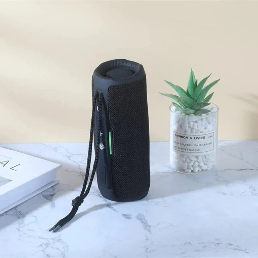 10W Portable Bluetooth Speaker — IPX5 Waterproof, FM Radio, TWS, USB/TF Card, 1200mAh Battery