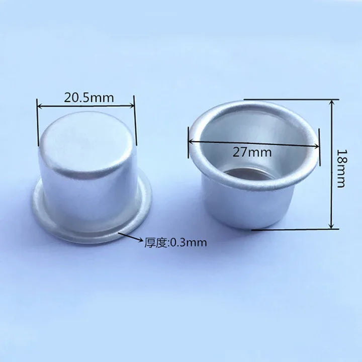 10-Pack Aluminum Candle Cup Drip Protectors – Tealight Candlestick Holders for Weddings, Parties & Home Decor