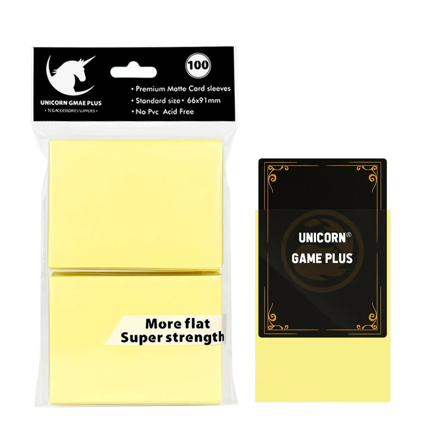 100-Pack Matte Card Sleeves 66 x 91 mm (2.6 x 3.6 in) – Standard TCG Trading Card Protectors for Tarot & Board Games
