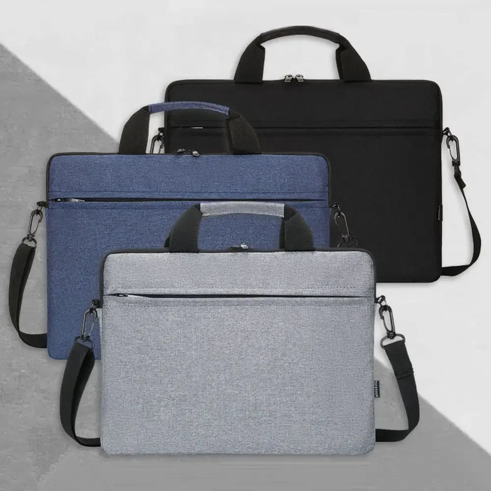 Padded Water-Resistant Laptop Sleeve 13–15.6 Inch with Shoulder Strap